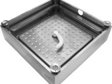 Сталеві душові піддони: емальовані піддони 800х800 мм, 70х70, 90х90 і 90х100 см, глибокі квадратні піддони із сталі і інші