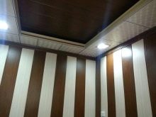 Стеля в спальні (62 фото): дизайн стелі з малюнком. Який стеля краще зробити? Дзеркальні дворівневі і красиві ширяють стелі