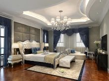 Стеля в спальні (62 фото): дизайн стелі з малюнком. Який стеля краще зробити? Дзеркальні дворівневі і красиві ширяють стелі