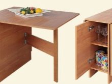Столи-тумби для кухні (50 фото): кухонні моделі з висувними ящиками і полицями. Як підібрати стіл під раковину для маленької кімнати? Стіл для посуду 800х600х850 мм і інші моделі