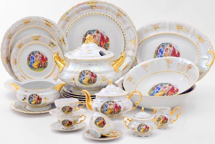 Столовий сервіз на 12 персон: огляд обідніх наборів посуду виробництва Чехії, Німеччини та інших. Особливості чайних наборів з фарфору