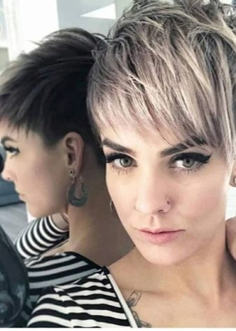 Стрижка пікс з чубчиком (47 фото): зачіска з довгою і подовженою набік чубом на короткі волосся, стрижка з косою чубчиком і поголеними скронями на волосся середньої довжини й інші варіанти
