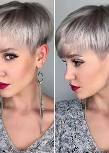 Стрижка пікс з чубчиком (47 фото): зачіска з довгою і подовженою набік чубом на короткі волосся, стрижка з косою чубчиком і поголеними скронями на волосся середньої довжини й інші варіанти