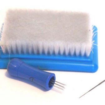 Сухе валяння (34 фото): техніка фильцевания з вовни, валяння на трикотажі і інші варіанти. Вибір машинки