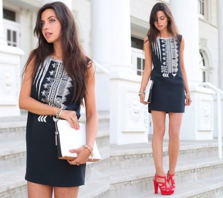 Сукня під червоні туфлі (63 фото): червона сукня з червоними туфлями, які туфлі підійдуть до червоного плаття, які кольори краще поєднуються