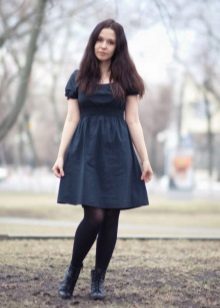 Сукня з ботильйонами (54 фото): як вибрати ботильйони під сукню, можна їх носити з короткими фасонами і з вечірніми сукнями