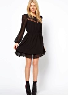 Сукня з ботильйонами (54 фото): як вибрати ботильйони під сукню, можна їх носити з короткими фасонами і з вечірніми сукнями