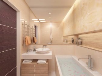 Суміщений санвузол в «хрущовці» (75 фото): дизайн маленької ванни, поєднаної з туалетом. Яких розмірів бувають кімнати? Ідеї оформлення інтер’єру санвузли з пральною машиною