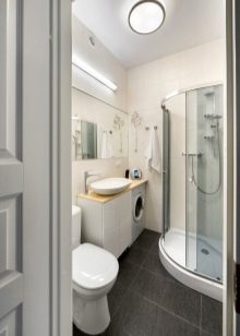 Суміщений санвузол в «хрущовці» (75 фото): дизайн маленької ванни, поєднаної з туалетом. Яких розмірів бувають кімнати? Ідеї оформлення інтер’єру санвузли з пральною машиною