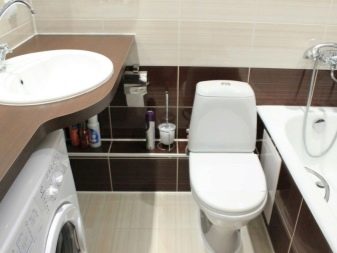 Суміщений санвузол в «хрущовці» (75 фото): дизайн маленької ванни, поєднаної з туалетом. Яких розмірів бувають кімнати? Ідеї оформлення інтер’єру санвузли з пральною машиною