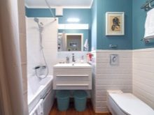 Суміщений санвузол в «хрущовці» (75 фото): дизайн маленької ванни, поєднаної з туалетом. Яких розмірів бувають кімнати? Ідеї оформлення інтер’єру санвузли з пральною машиною