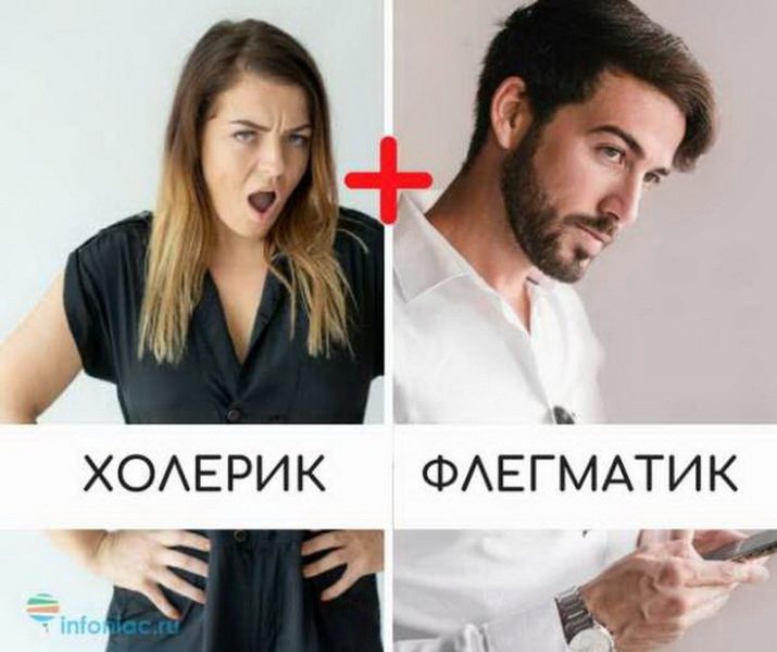 Сумісність темпераментів: холерик і флегматик, сангвінік і меланхолік. Які типи підходять один одному у шлюбі?