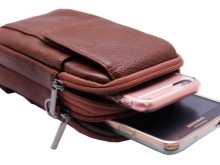 Сумка для телефону (48 фото): чохол для мобільного телефону і смартфонів на руку, шию, ремінь і велосипед