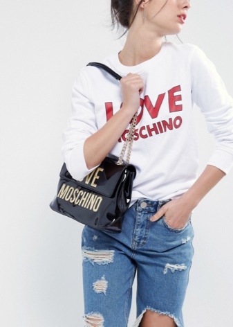 Сумки Love Moschino (64 фото): у вигляді куртки і інші моделі