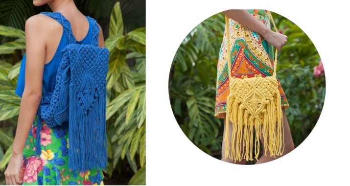 Сумки Макраме (46 фото): майстер клас з плетіння в техніці макраме