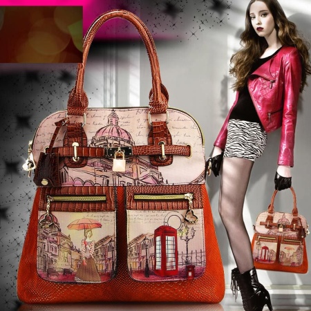 Сумки з аплікацією, принтом (75 фото): жіночі моделі з квітковим принтом і малюнками, з чим носити