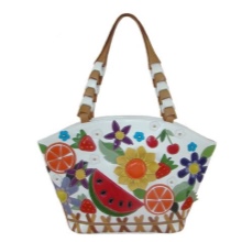 Сумки з аплікацією, принтом (75 фото): жіночі моделі з квітковим принтом і малюнками, з чим носити