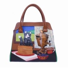 Сумки з аплікацією, принтом (75 фото): жіночі моделі з квітковим принтом і малюнками, з чим носити