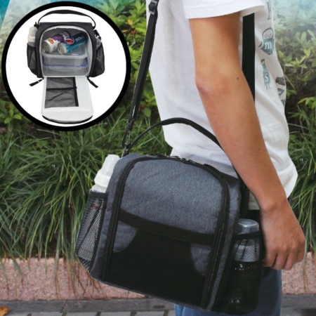 Сумку-термос (62 фото): моделі для їжі з контейнерами, для пляшечок, відгуки