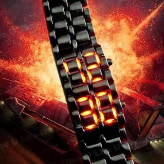 світлодіодні Наручні годинники (37 фото): настінні вироби на світлодіодних матрицях, переваги LED