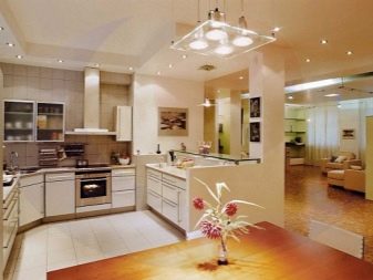 Світлодіодні світильники для кухні: лінійні накладні і сенсорні моделі на батарейках, кухонні плоскі світильники і інші варіанти