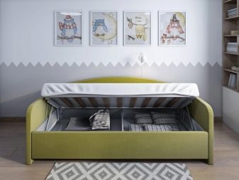 Тахта з ортопедичним матрацом і ящиком для білизни: вибираємо кутову тахту-ліжко, розміри двоспальним та односпальним, огляд видів, їх плюси і мінуси