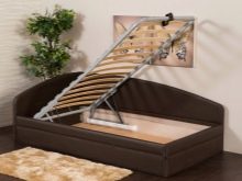 Тахта з підйомним механізмом (63 фото): тахта-ліжко 90х200 см і 120х200 см, 140х200 см і 160х200 см, інших розмірів. Двоспальні і односпальні моделі