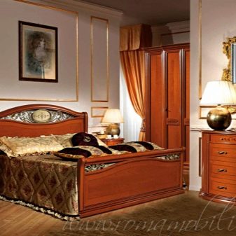 Італійські спальні (72 фото): огляд меблів з Італії, особливості вибору гарнітура в сучасному і класичному, бароко і модерн стилях з масиву дерева