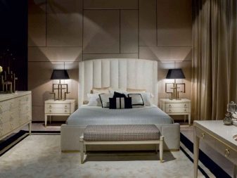 Італійські спальні (72 фото): огляд меблів з Італії, особливості вибору гарнітура в сучасному і класичному, бароко і модерн стилях з масиву дерева