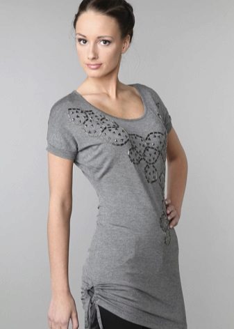 Трикотажні туніки (176 фото): фасони жіночих тунік з трикотажу, турецькі туніки, ошатні, домашні, з довгим рукавом