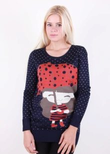 Трикотажні туніки (176 фото): фасони жіночих тунік з трикотажу, турецькі туніки, ошатні, домашні, з довгим рукавом