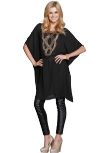 Трикотажні туніки (176 фото): фасони жіночих тунік з трикотажу, турецькі туніки, ошатні, домашні, з довгим рукавом