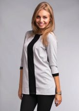 Трикотажні туніки (176 фото): фасони жіночих тунік з трикотажу, турецькі туніки, ошатні, домашні, з довгим рукавом