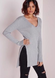 Трикотажні туніки (176 фото): фасони жіночих тунік з трикотажу, турецькі туніки, ошатні, домашні, з довгим рукавом