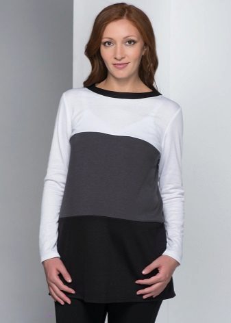 Трикотажні туніки (176 фото): фасони жіночих тунік з трикотажу, турецькі туніки, ошатні, домашні, з довгим рукавом