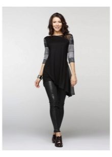 Трикотажні туніки (176 фото): фасони жіночих тунік з трикотажу, турецькі туніки, ошатні, домашні, з довгим рукавом