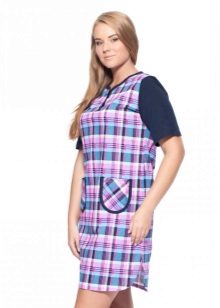 Трикотажні туніки (176 фото): фасони жіночих тунік з трикотажу, турецькі туніки, ошатні, домашні, з довгим рукавом