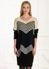 Трикотажні туніки (176 фото): фасони жіночих тунік з трикотажу, турецькі туніки, ошатні, домашні, з довгим рукавом