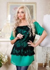 Трикотажні туніки (176 фото): фасони жіночих тунік з трикотажу, турецькі туніки, ошатні, домашні, з довгим рукавом