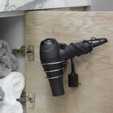 Тримач для фена у ванну кімнату: в вигляді підставки, настінний і інші варіанти. Моделі Escala від Axentia, IKEA та інших брендів