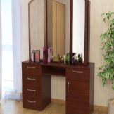 Трюмо і трельяжі в спальню: розміри кутових дзеркал, біле трюмо і моделі інших відтінків