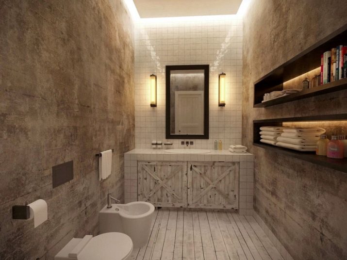 Туалет в стилі лофт (40 фото): варіанти дизайну інтер’єру туалету дуже маленькій площі, вибір унітазу