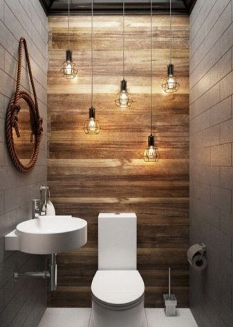 Туалет в стилі лофт (40 фото): варіанти дизайну інтер’єру туалету дуже маленькій площі, вибір унітазу