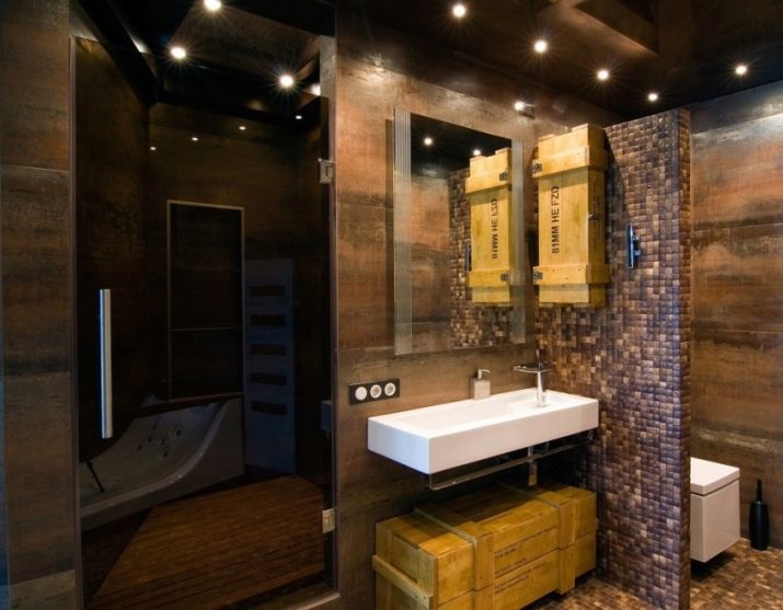 Туалет в стилі лофт (40 фото): варіанти дизайну інтер’єру туалету дуже маленькій площі, вибір унітазу