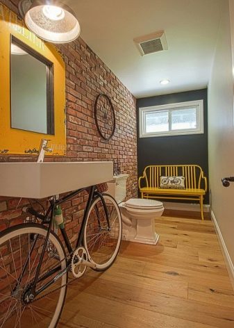 Туалет в стилі лофт (40 фото): варіанти дизайну інтер’єру туалету дуже маленькій площі, вибір унітазу