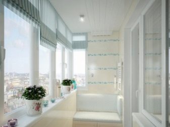 Тумба на балкон (43 фото): як вибрати вбудовані пластикові тумбочки і з вагонки для зберігання овочів?