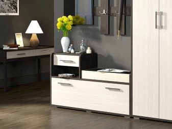 Тумба з сидінням в передпокій (52 фото): види тумбочок з м’яким сидінням у коридор. Особливості дизайну і правила вибору