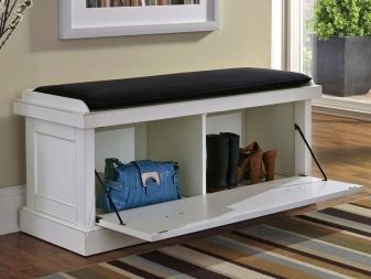 Тумба з сидінням в передпокій (52 фото): види тумбочок з м’яким сидінням у коридор. Особливості дизайну і правила вибору