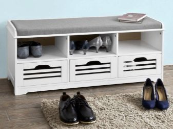 Тумба з сидінням в передпокій (52 фото): види тумбочок з м’яким сидінням у коридор. Особливості дизайну і правила вибору