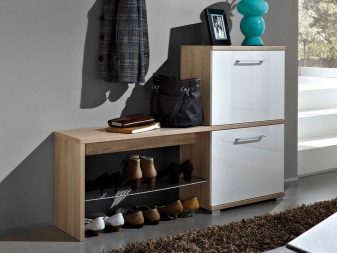 Тумба з сидінням в передпокій (52 фото): види тумбочок з м’яким сидінням у коридор. Особливості дизайну і правила вибору